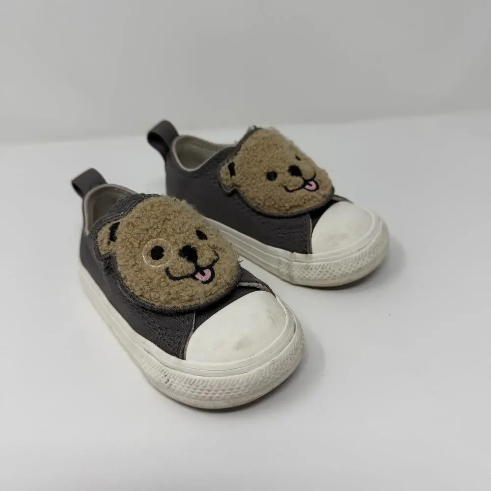 Converse Toddler Bear Slip-On Sneakers Gray Size 5